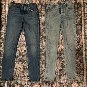 bundle of 2 Levi’s 501 skinny jeans